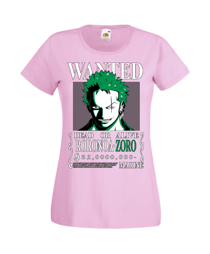 Дамска Тениска Manga Anime One Piece Roronoa Zoro 01 Дамска Тениска Manga Anime One Piece Roronoa Zoro 01