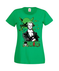 Дамска Тениска Manga Anime One Piece Roronoa Zoro 03