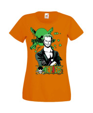 Дамска Тениска Manga Anime One Piece Roronoa Zoro 03