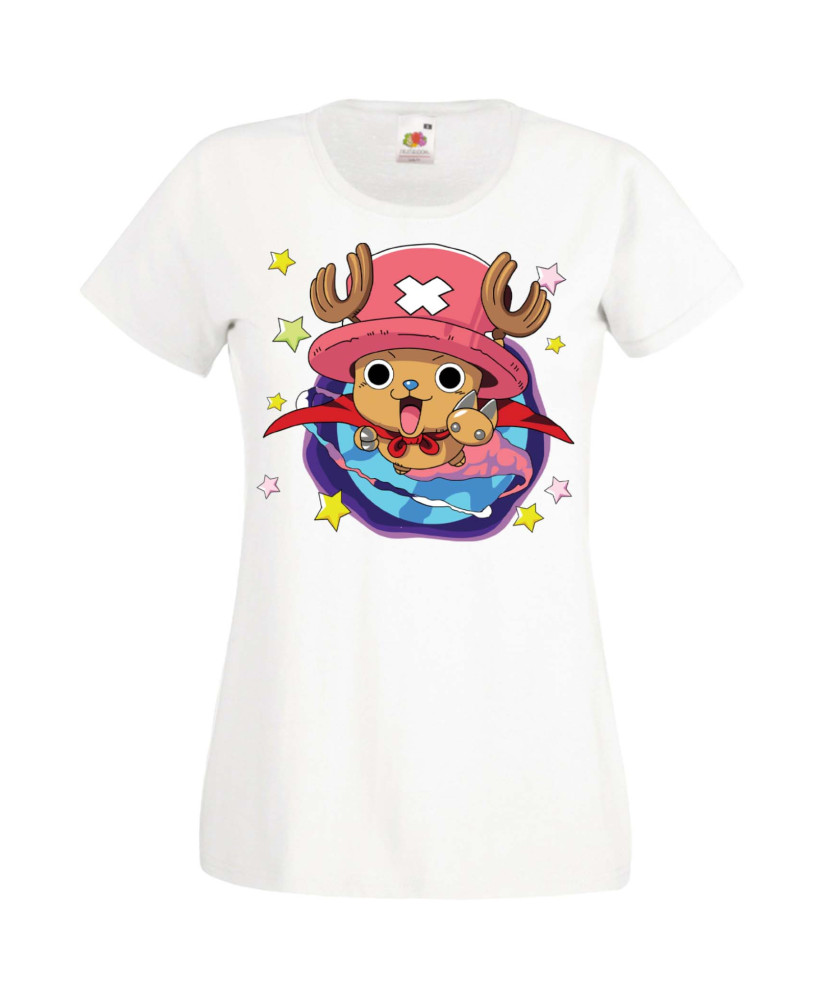 Дамска Тениска Manga Anime One Piece Tony Tony Chopper Дамска Тениска Manga Anime One Piece Tony Tony Chopper