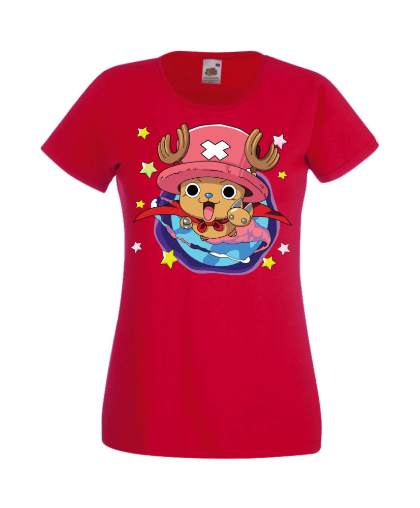 Дамска Тениска Manga Anime One Piece Tony Tony Chopper Дамска Тениска Manga Anime One Piece Tony Tony Chopper