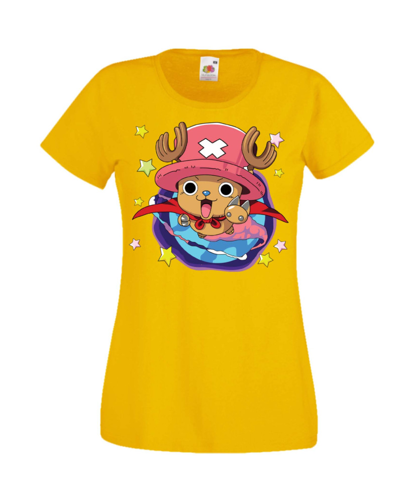 Дамска Тениска Manga Anime One Piece Tony Tony Chopper Дамска Тениска Manga Anime One Piece Tony Tony Chopper