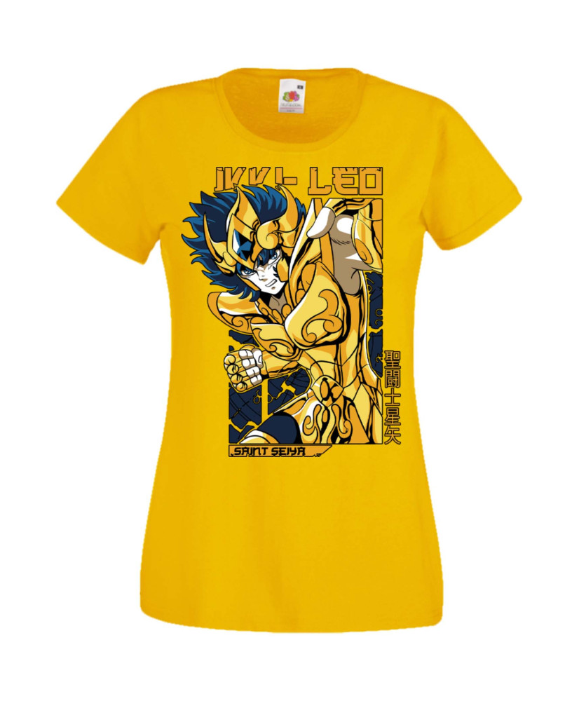 Дамска Тениска Manga Anime Saint Seiya Leo Aiolia 01