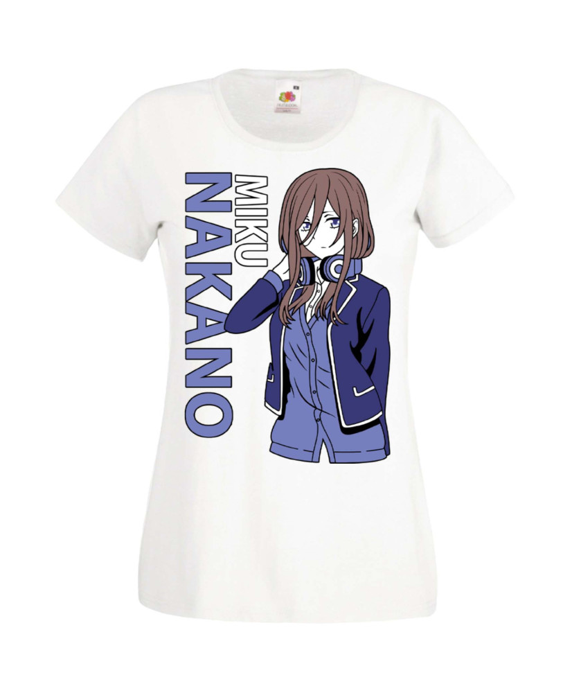 Дамска Тениска Manga Anime The Quintessential Quintuplets Miku Nakano