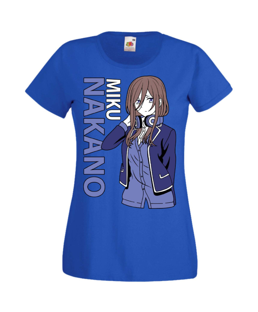 Дамска Тениска Manga Anime The Quintessential Quintuplets Miku Nakano