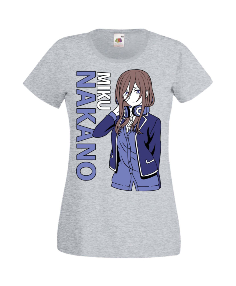 Дамска Тениска Manga Anime The Quintessential Quintuplets Miku Nakano