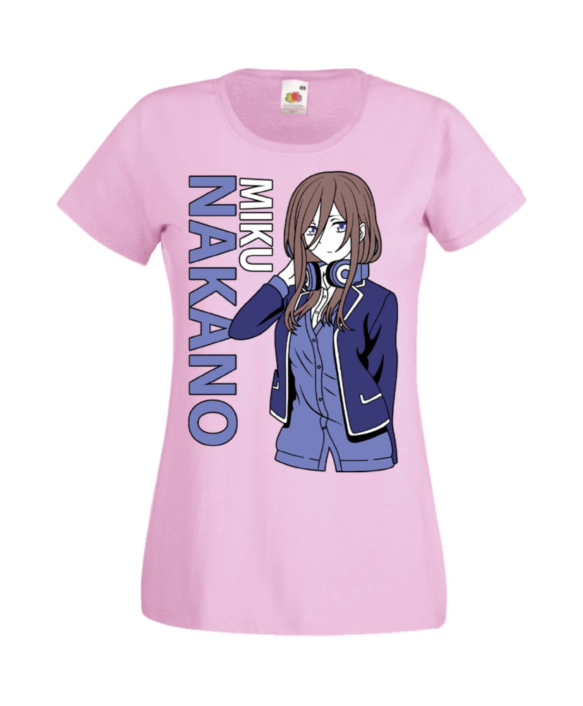 Дамска Тениска Manga Anime The Quintessential Quintuplets Miku Nakano