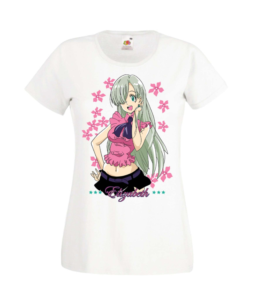 Дамска Тениска Manga Anime The Seven Deadly Sins Elizabeth Liones Дамска Тениска Manga Anime The Seven Deadly Sins Elizabeth Liones