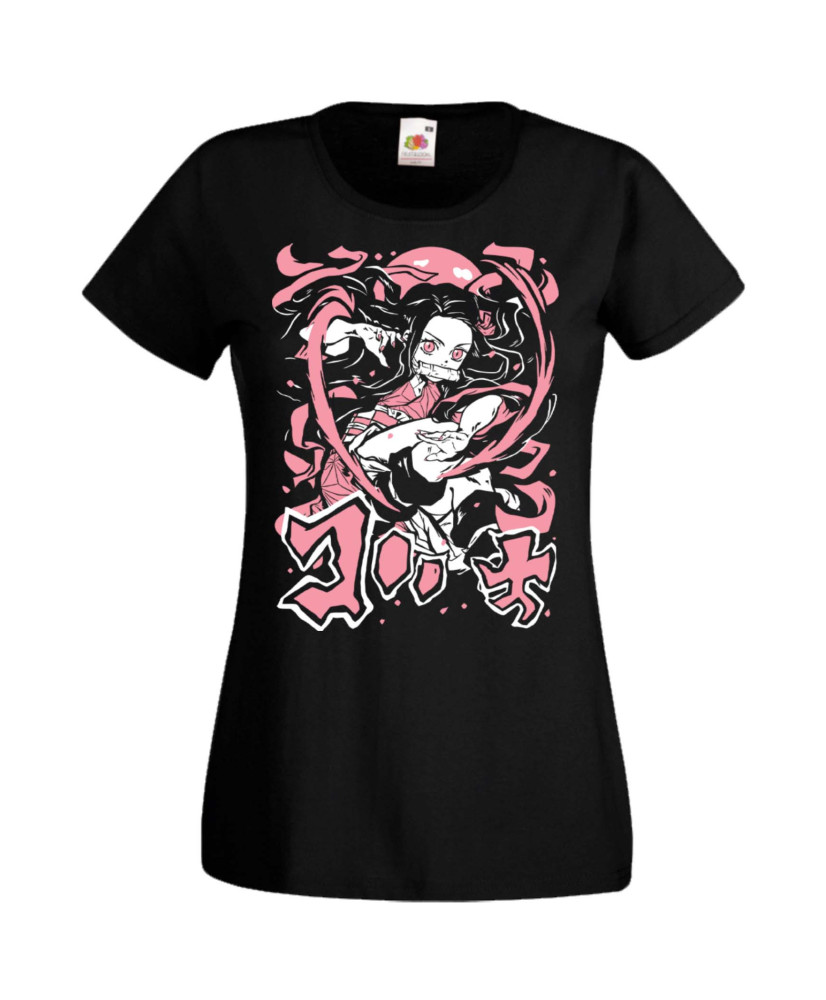 Дамска Тениска Manga Anime Demon Slayer Nezuko Kamado 02 Дамска Тениска Manga Anime Demon Slayer Nezuko Kamado 02