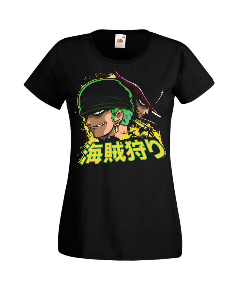 Дамска Тениска Manga Anime One Piece Roronoa Zoro 02 Дамска Тениска Manga Anime One Piece Roronoa Zoro 02