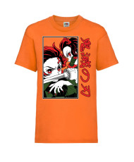 Детска Тениска Demon Slayer Tanjiro Nezuko Fighting Japan Animation