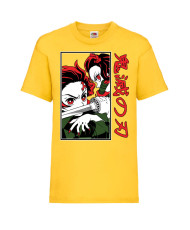 Детска Тениска Demon Slayer Tanjiro Nezuko Fighting Japan Animation
