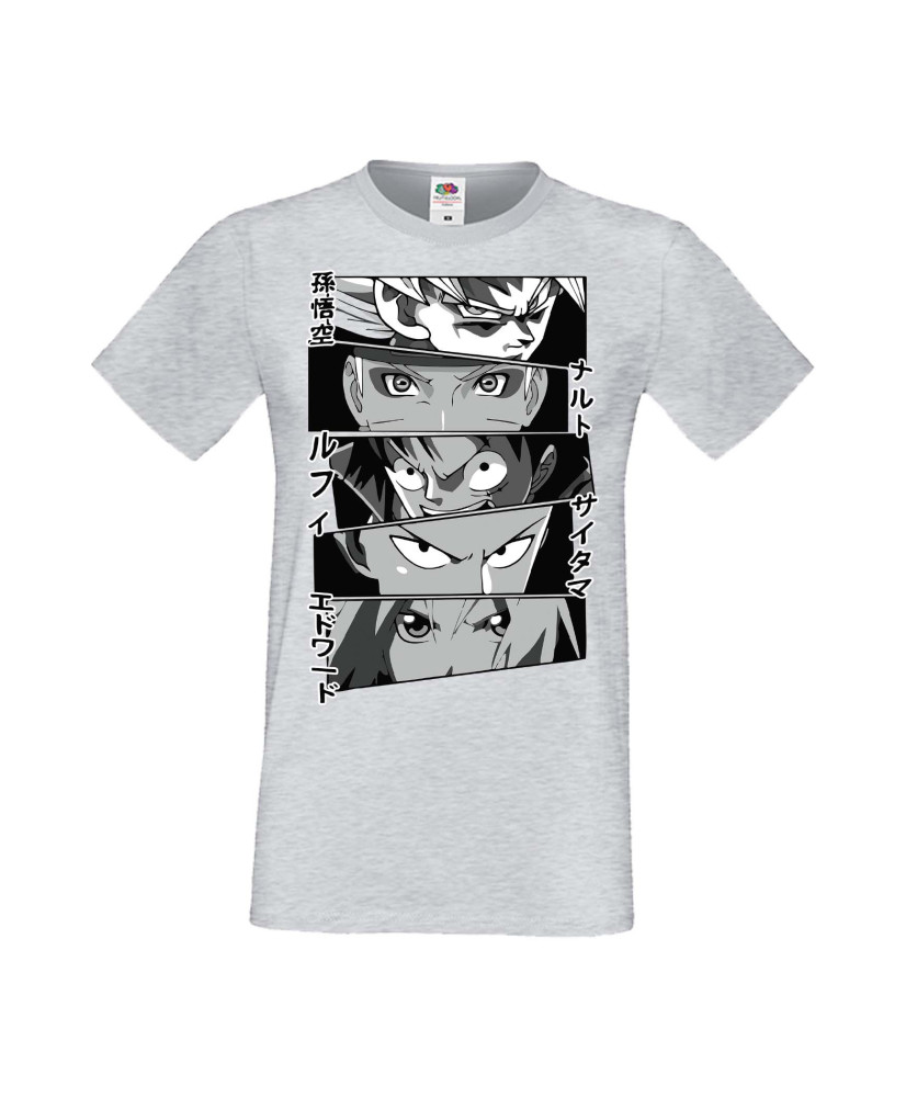 Мъжка Тениска Manga Anime Anime Heroes Naruto Goku Luffy Sakura Мъжка Тениска Manga Anime Anime Heroes Naruto Goku Luffy Sakura