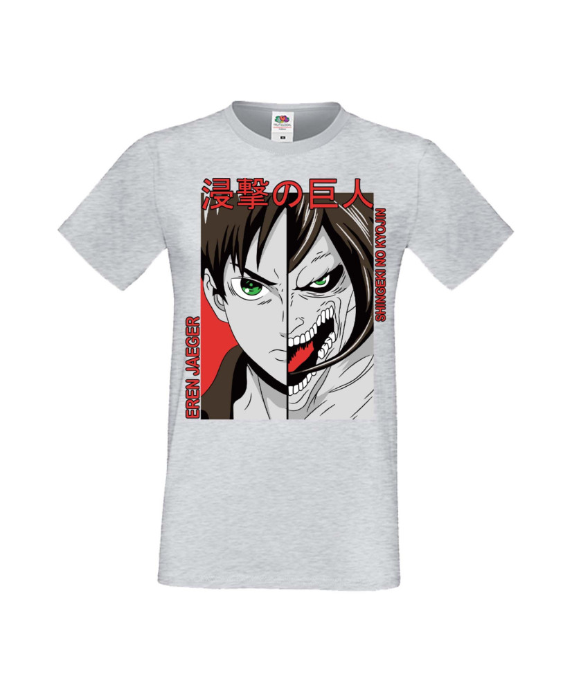 Мъжка Тениска Manga Anime Attack On Titan Eren Jaeger 01