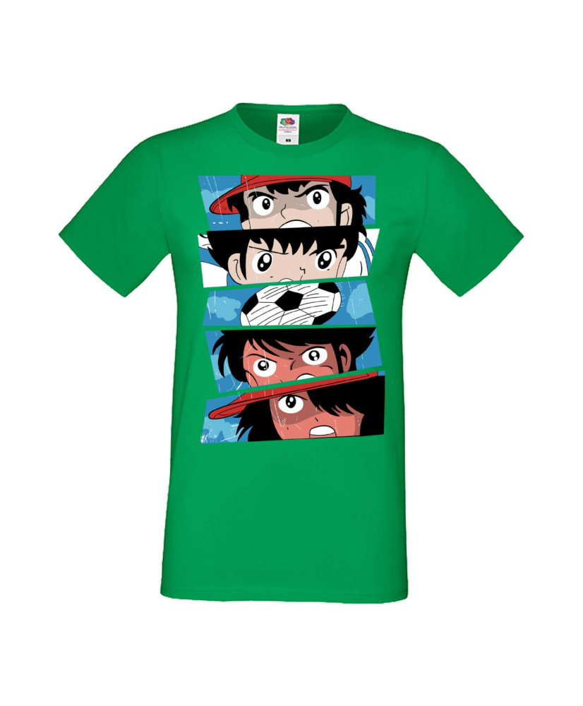 Мъжка Тениска Manga Anime Captain Tsubasa 02 Мъжка Тениска Manga Anime Captain Tsubasa 02