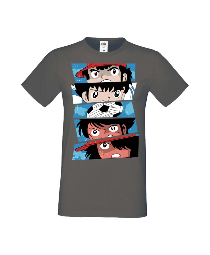 Мъжка Тениска Manga Anime Captain Tsubasa 02 Мъжка Тениска Manga Anime Captain Tsubasa 02