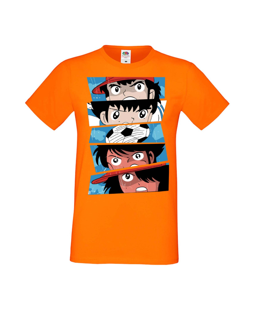 Мъжка Тениска Manga Anime Captain Tsubasa 02 Мъжка Тениска Manga Anime Captain Tsubasa 02