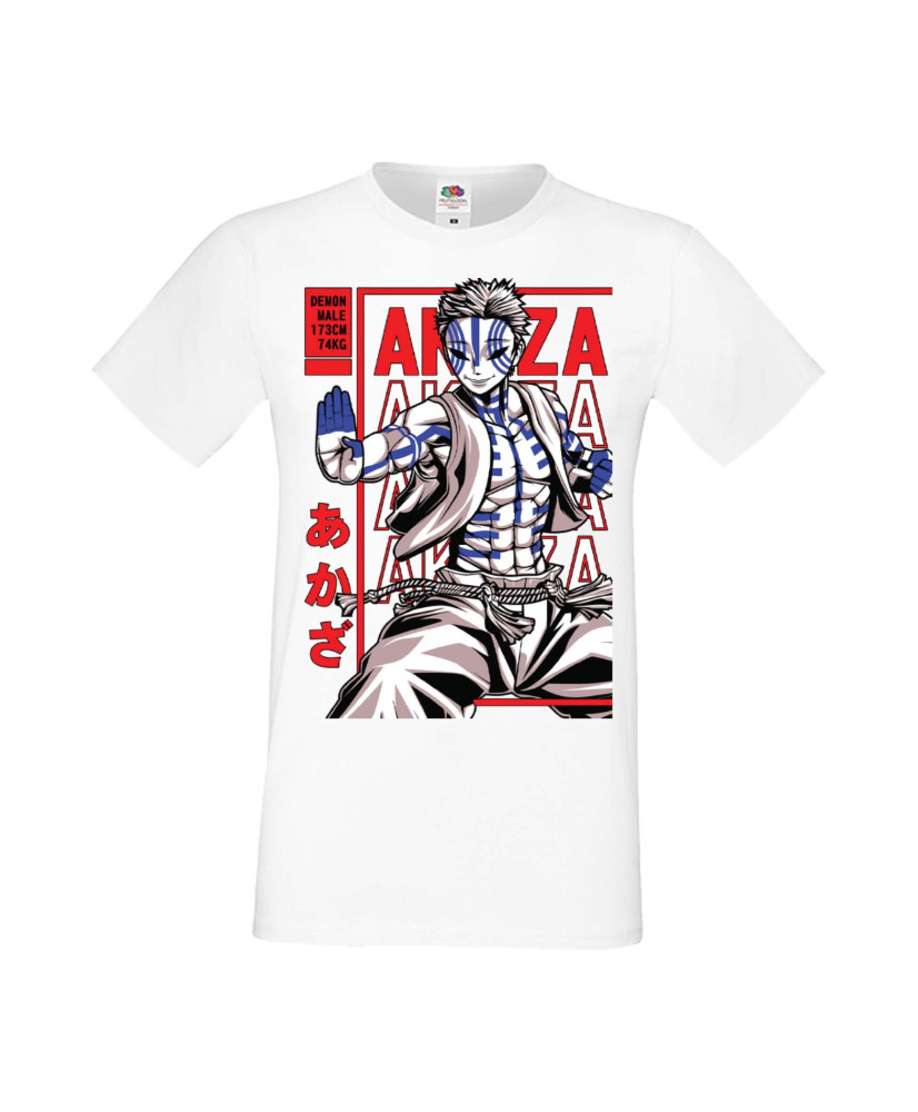 Мъжка Тениска Manga Anime Demon Slayer Akaza