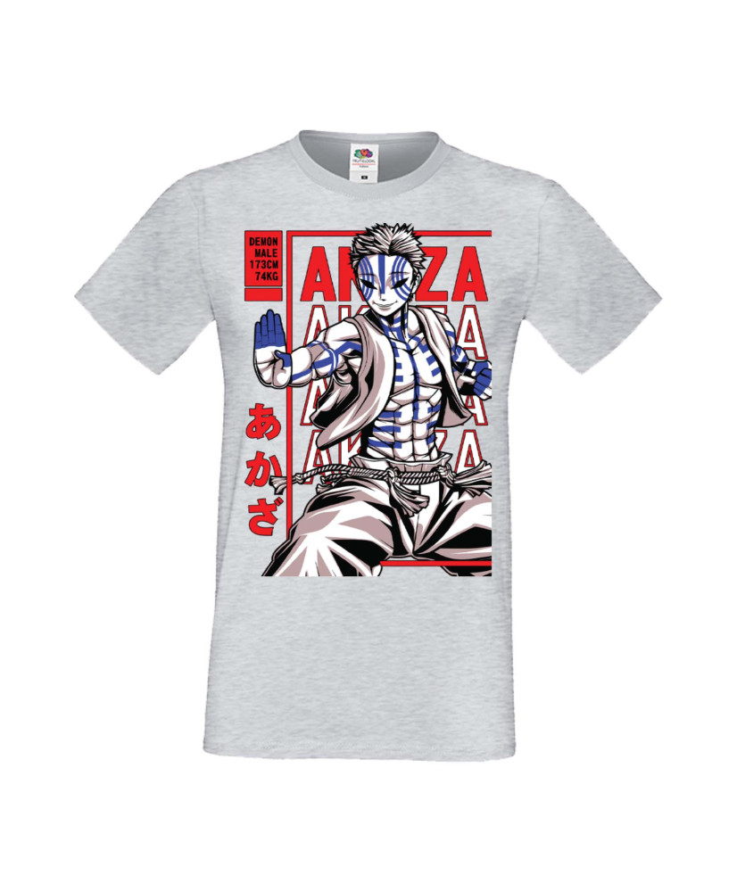 Мъжка Тениска Manga Anime Demon Slayer Akaza