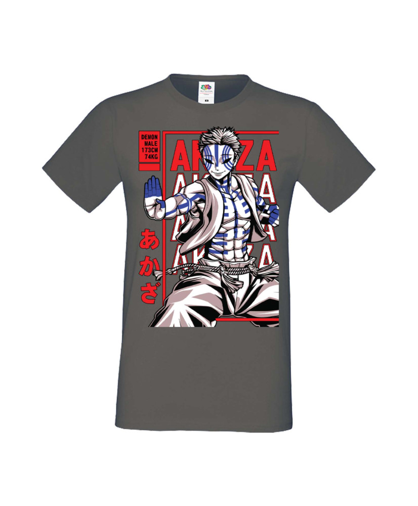 Мъжка Тениска Manga Anime Demon Slayer Akaza