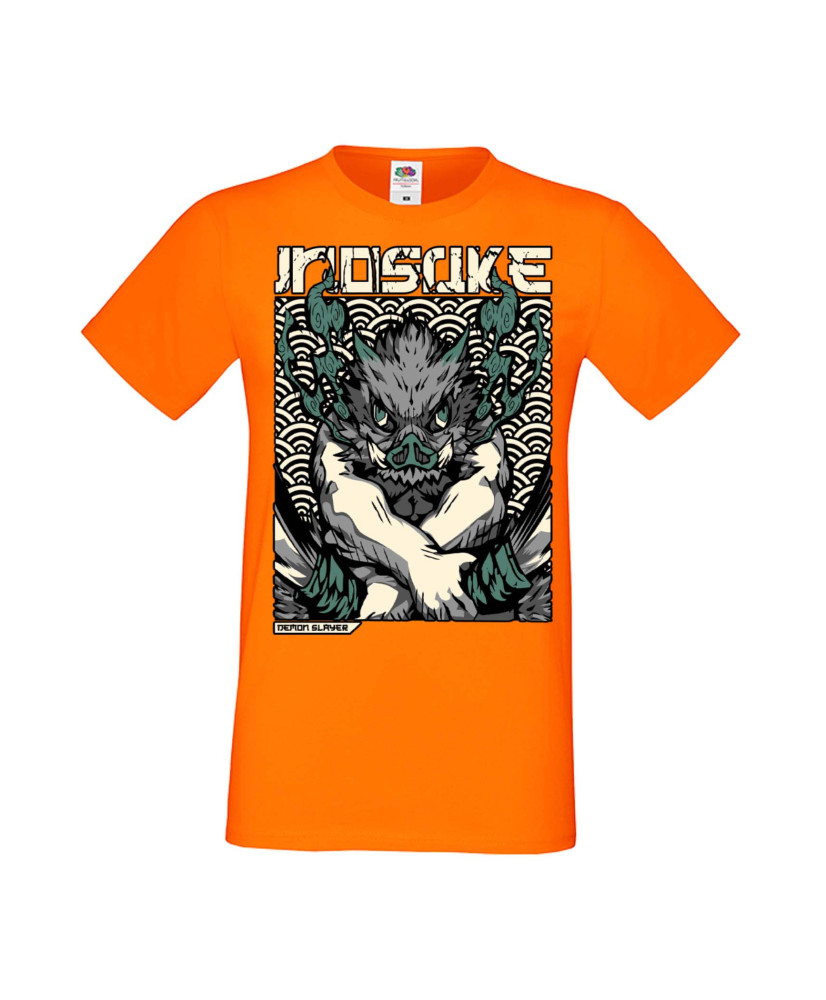 Мъжка Тениска Manga Anime Demon Slayer Hashibira Inosuke