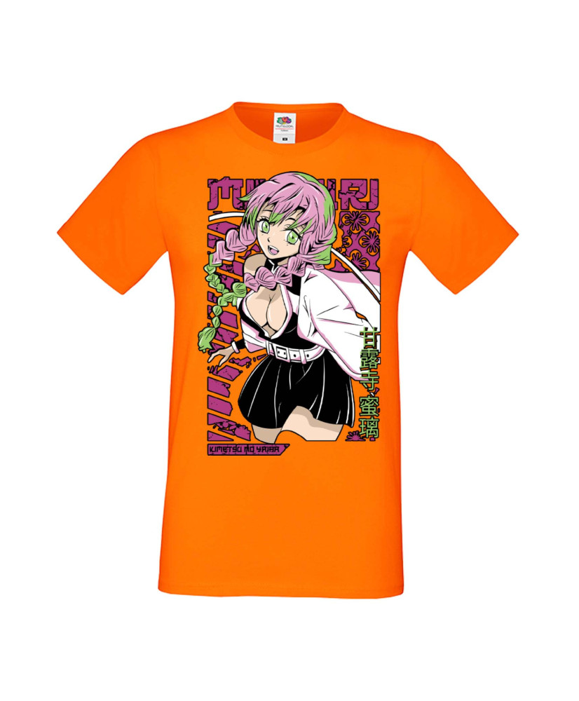 Мъжка Тениска Manga Anime Demon Slayer Kanroji Mitsuri