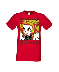 Мъжка Тениска Manga Anime Demon Slayer Kyojuro Rengoku 02
