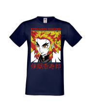 Мъжка Тениска Manga Anime Demon Slayer Kyojuro Rengoku 02