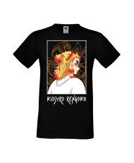 Мъжка Тениска Manga Anime Demon Slayer Kyojuro Rengoku 03