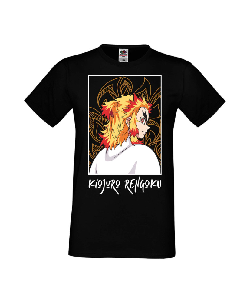 Мъжка Тениска Manga Anime Demon Slayer Kyojuro Rengoku 03