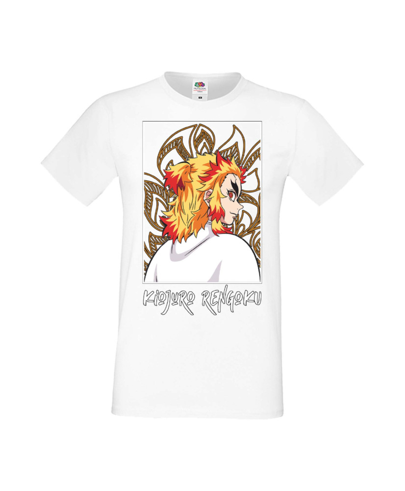 Мъжка Тениска Manga Anime Demon Slayer Kyojuro Rengoku 03