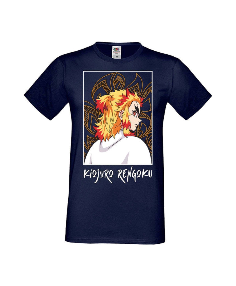 Мъжка Тениска Manga Anime Demon Slayer Kyojuro Rengoku 03