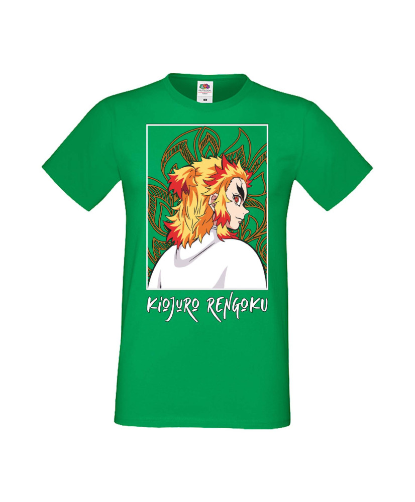 Мъжка Тениска Manga Anime Demon Slayer Kyojuro Rengoku 03
