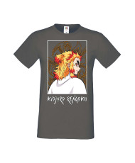 Мъжка Тениска Manga Anime Demon Slayer Kyojuro Rengoku 03