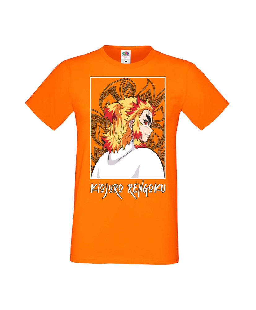 Мъжка Тениска Manga Anime Demon Slayer Kyojuro Rengoku 03