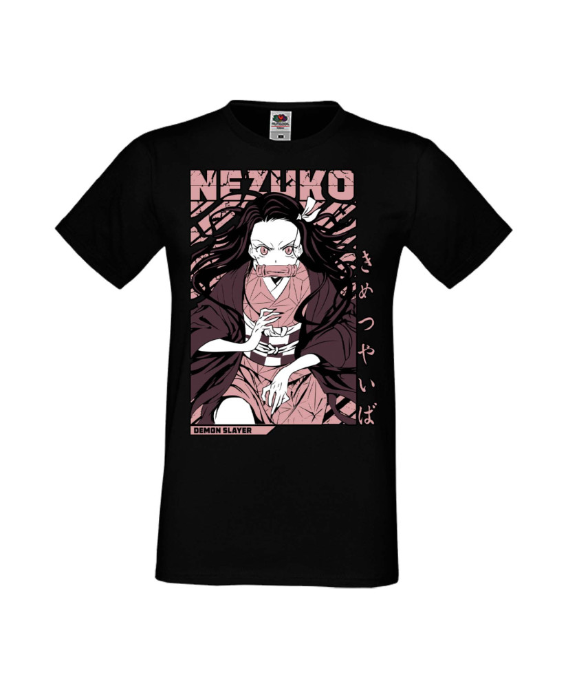 Мъжка Тениска Manga Anime Demon Slayer Nezuko Kamado 01