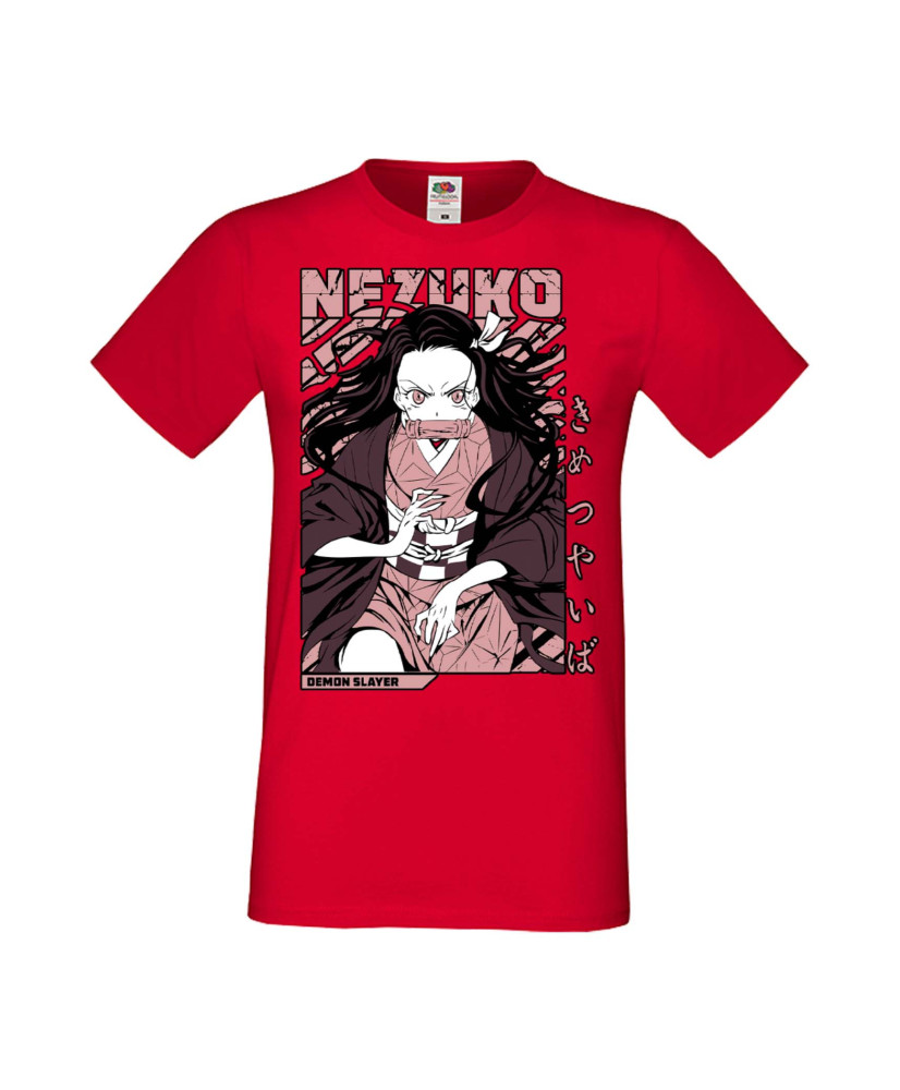 Мъжка Тениска Manga Anime Demon Slayer Nezuko Kamado 01