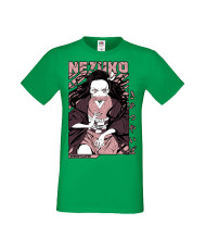 Мъжка Тениска Manga Anime Demon Slayer Nezuko Kamado 01