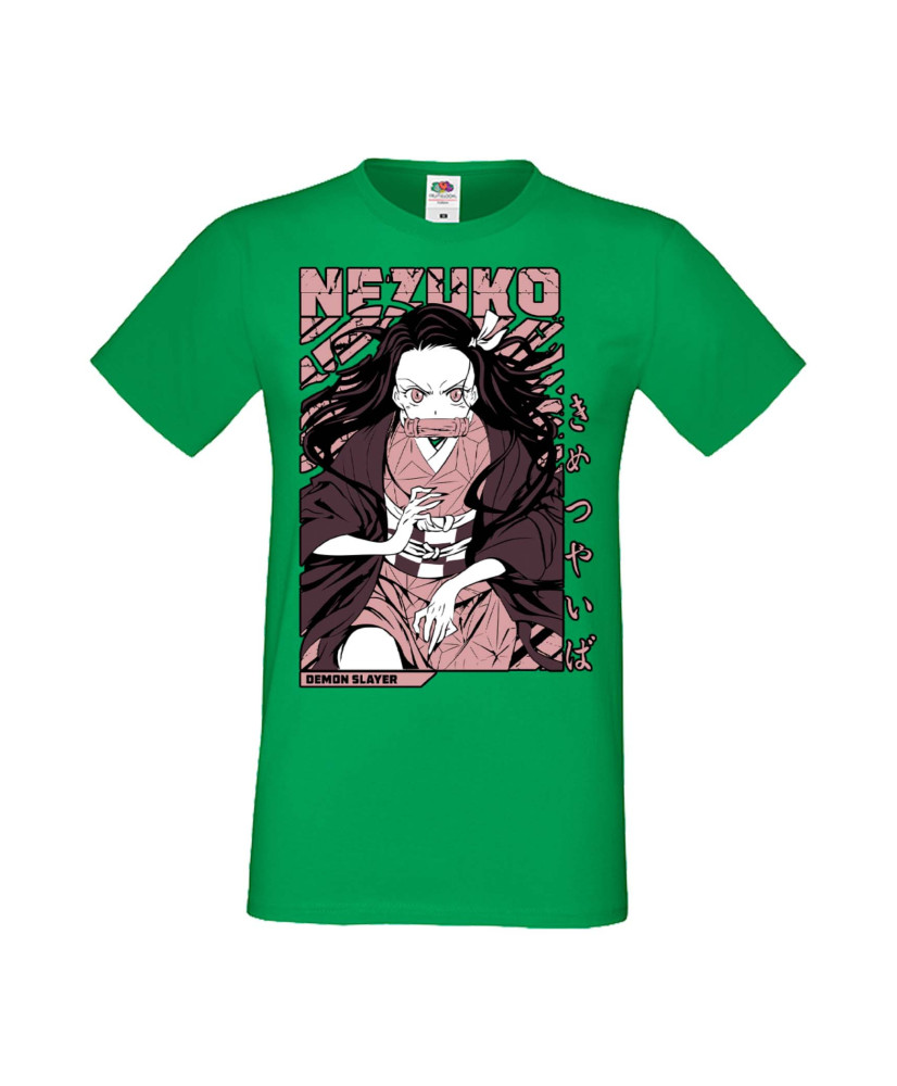 Мъжка Тениска Manga Anime Demon Slayer Nezuko Kamado 01