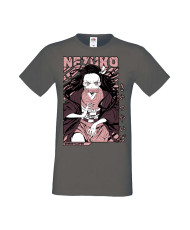Мъжка Тениска Manga Anime Demon Slayer Nezuko Kamado 01