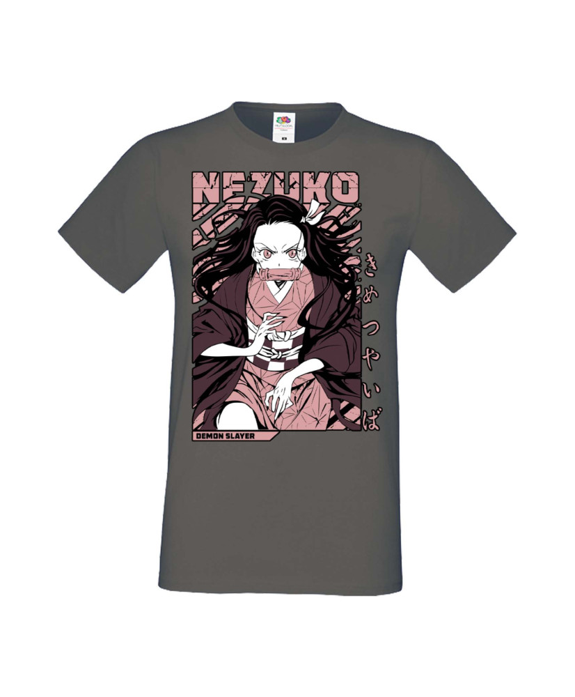 Мъжка Тениска Manga Anime Demon Slayer Nezuko Kamado 01