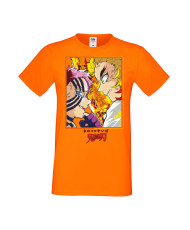 Мъжка Тениска Manga Anime Demon Slayer Rengoku Vs Akaza