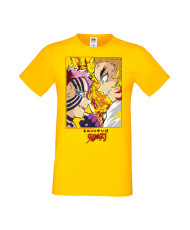Мъжка Тениска Manga Anime Demon Slayer Rengoku Vs Akaza