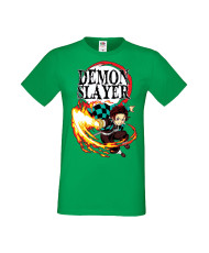 Мъжка Тениска Manga Anime Demon Slayer Tanjiro Kamado 03
