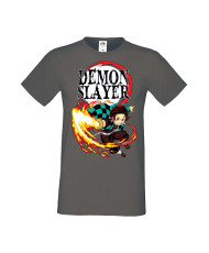 Мъжка Тениска Manga Anime Demon Slayer Tanjiro Kamado 03