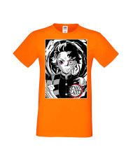 Мъжка Тениска Manga Anime Demon Slayer Tanjiro Kamado 04