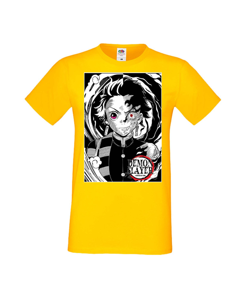 Мъжка Тениска Manga Anime Demon Slayer Tanjiro Kamado 04