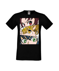 Мъжка Тениска Manga Anime Demon Slayer Trio
