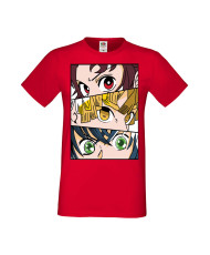 Мъжка Тениска Manga Anime Demon Slayer Trio