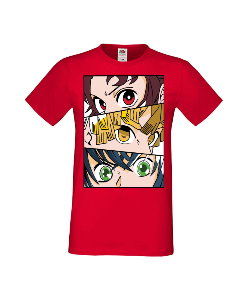 Мъжка Тениска Manga Anime Demon Slayer Trio